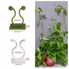 100x Self Adhesive Invisible Home Plant Holder Hook Clasp Climbing Wall Clips
