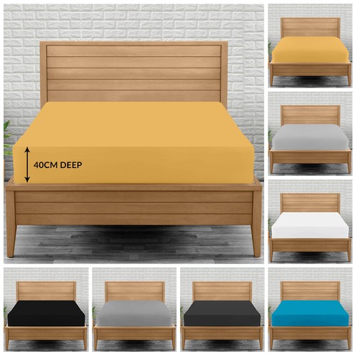 Extra deep fitted sheet double - extra,