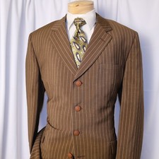 VERSACE Brown Ivory Striped