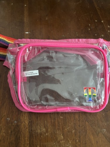 Clear with pink - pink, and