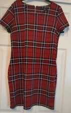 Next Red & Black Tartan Short