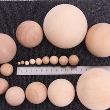 Unpainted Wooden Balls Sizes