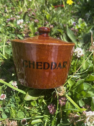 Vintage brown glazed - glazed, stoneware