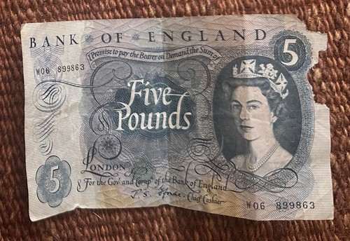 Old bank england 5 - bank, £5
