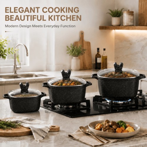 Piece die cast casserole pot - piece,