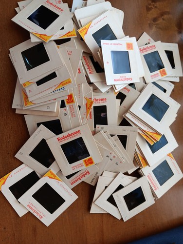 100 random vtg photo slides - photo,