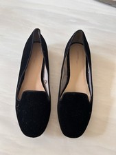 Zara Velvet Flat Court Shoes