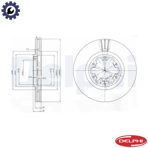 Brake disc bg3972 for - 2x,