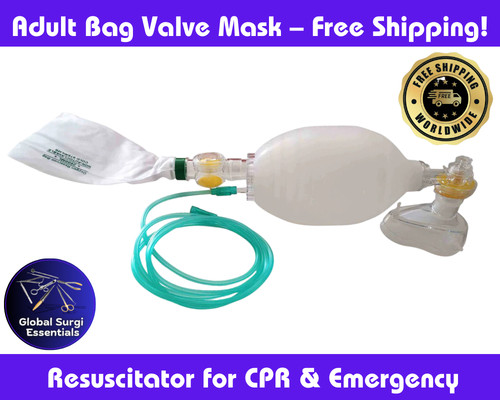 Adult bag valve - valve, mask