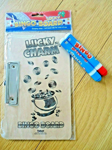 Lucky charm bingo board with - charm,