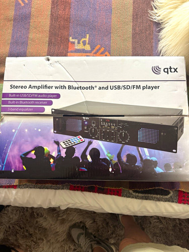 Qtx channel stereo amplifier - qtx, 2-channel