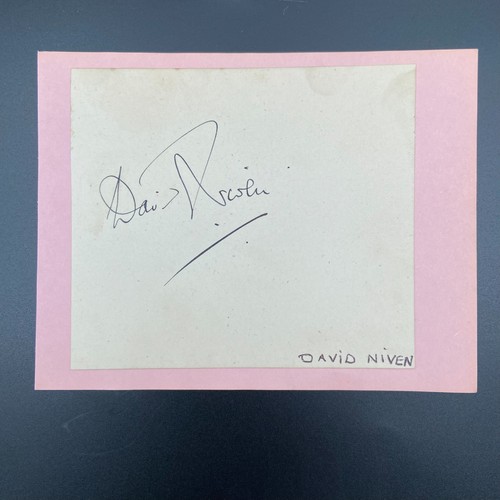 David niven autograph - niven,