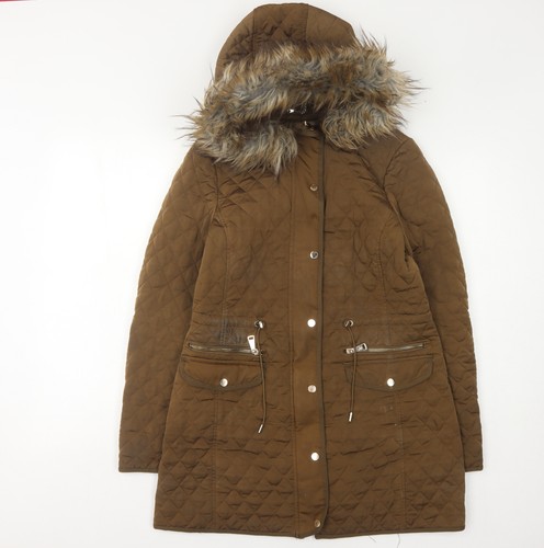 Zara women brown quilted - women's,