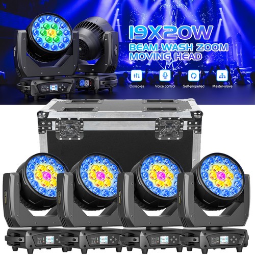 Rgbw 19x20w led zoom - 19x20w, moving