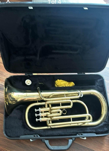 Gold brass euphonium - brass,