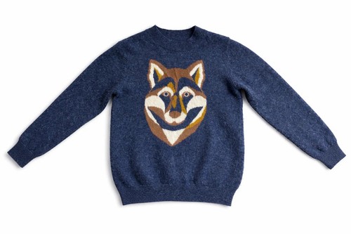 Gufo boys rib knit - knit, wolf