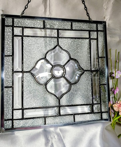 Stained glass window hanging - glass,