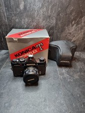Vintage Konica Autoreflex T, 35mm SLR Camera, Boxed,With Case ,Spares Or Repairs