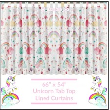 Unicorn Rainbow Tab Top Lined