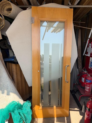 Pairs oak glazed doors - 5,