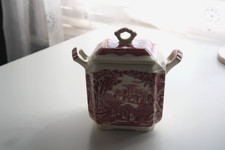 Mason vintage Vista sugar bowl/ tea caddy possibly 1940's. 