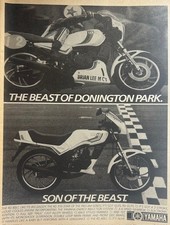 YAMAHA RD80LC ORIGINAL 1982 B/W ADVERTISEMENT 28cm x 21cm