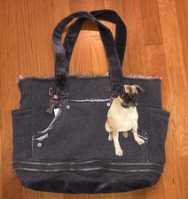 Fuzzy Nation Pug T-shirt Tote