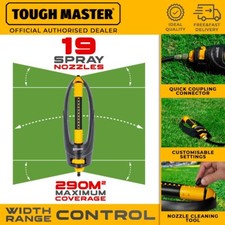 TOUGH MASTER® Oscillating Lawn Sprinkler with 19 Nozzles for Garden Lawn Grass