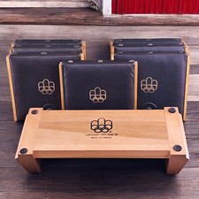 COJO Canada Montreal Olympics Silver Coin Display Case Rack Leather Wood Renwick