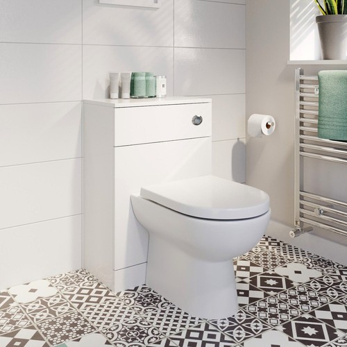 Back wall toilet unit - back, to