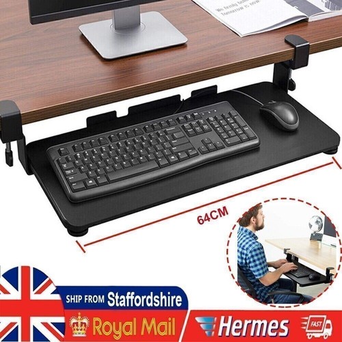Keyboard tray under desk - keyboard,