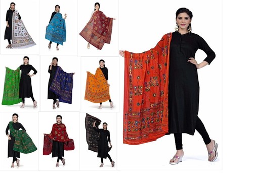 Cotton dupatta head - wrap, stole