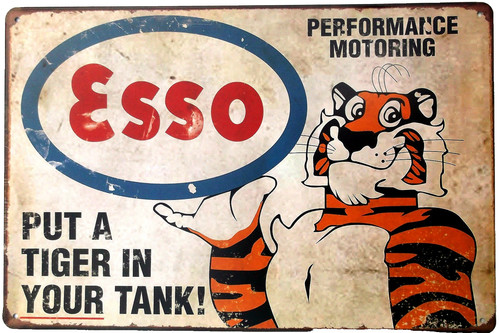 Esso tony the tiger metal - the, tin