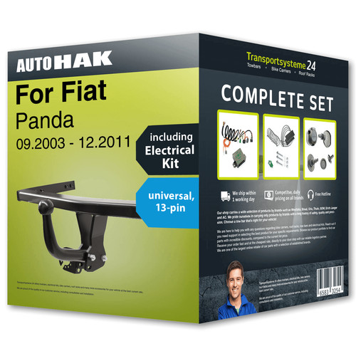 Towbar fixed for fiat - towbar, panda
