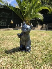 Stone Garden Cat Ornament Statue Indoor Outdoor Frostproof Exclusive Kitten