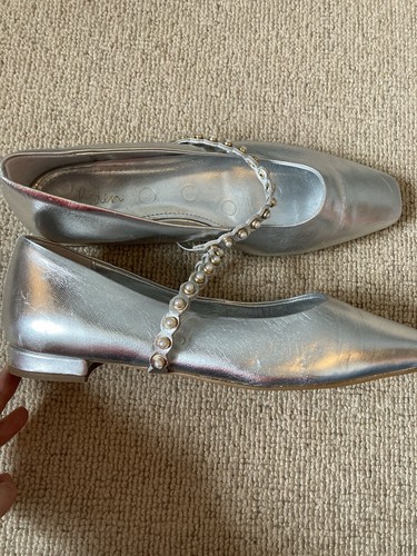 Boden silver flat shoes with - silver,