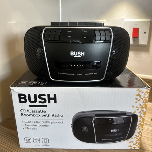 Bush cassette boombox with - cd/,