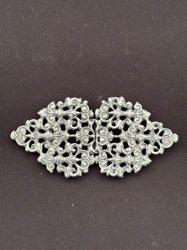 Solid silver nurses belt - solid,