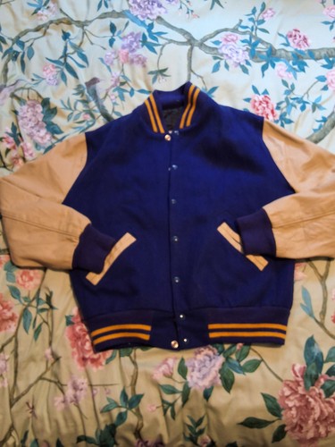 Vintage varsity jacket leather - jacket,