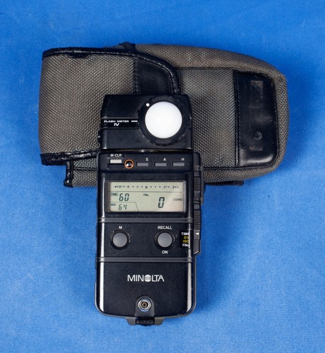 Minolta flash meter with - meter, 1v