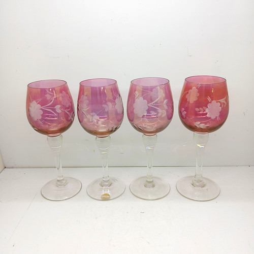 Bohemian crystal cranberry - crystal,