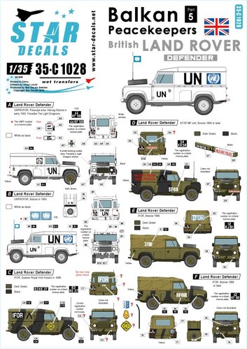 Star decals balkan - 1/35,