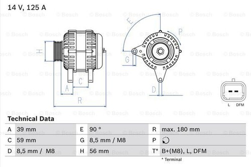 986 084 060 bosch - 0, alternator