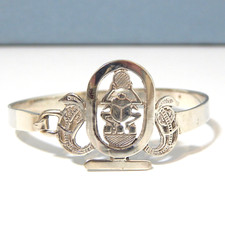Vtg Egyptian Silver Revival