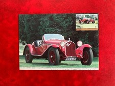ST LUCIA 1984 PHQ MAXI CARD PHQ CLASSIC CARS ALFA ROMEO ZAGATO 1750GS 1930
