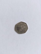 Olympic Games Equestrian Horse And Rider Jumper Jumping 50p Coin