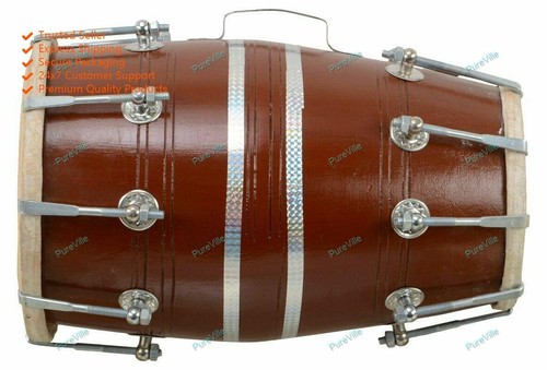 Wooden dholak indian folk - wooden,