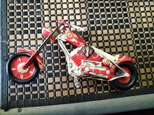 Red & white Motorcycle bike money box