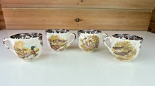 Palissy Royal Worcester Game Series Cups x 4 Tea Coffee Drinks Vintage