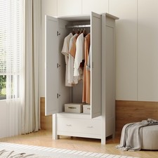 Wooden 2 Door Wardrobe with 1